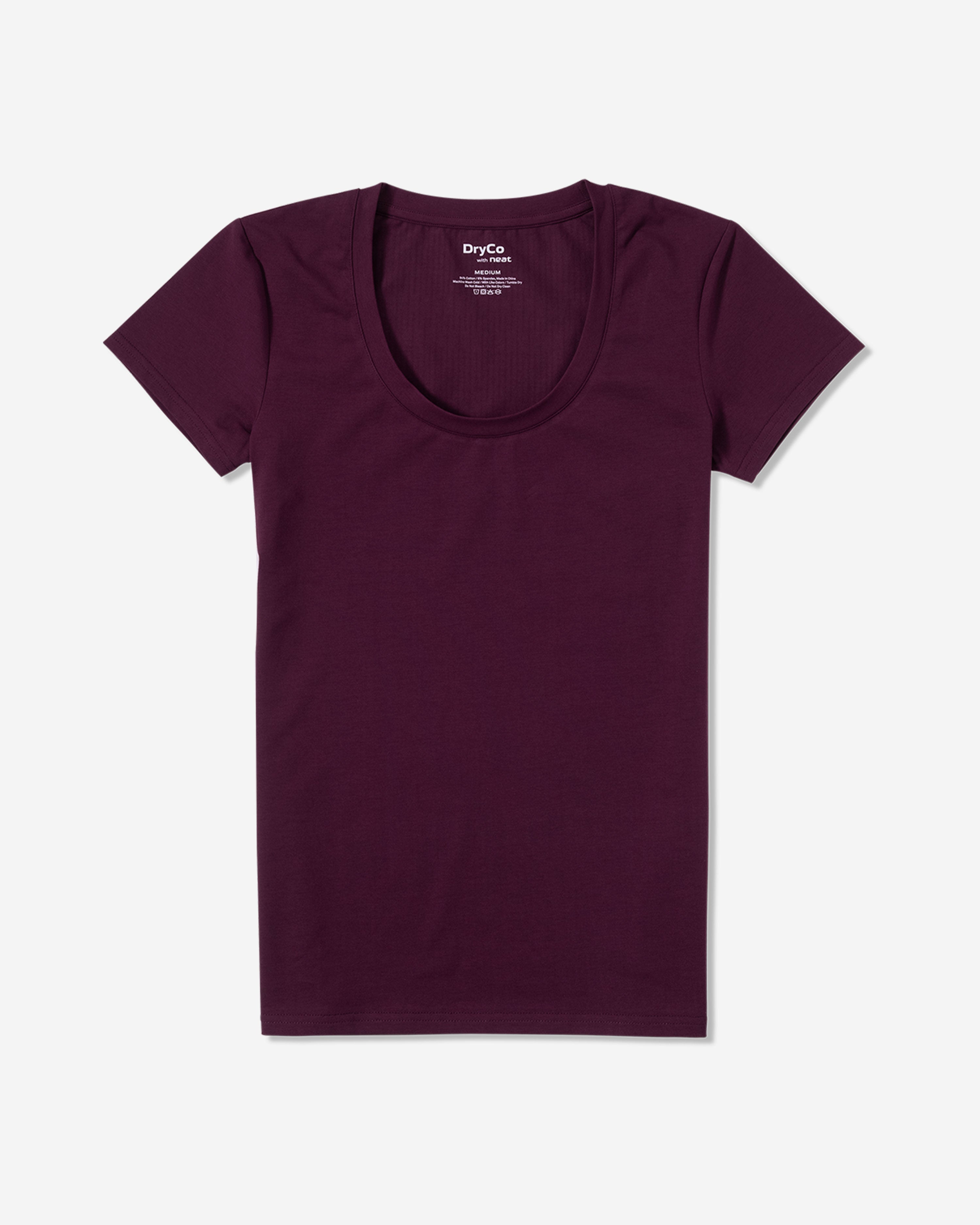 Burgundy t shirt womens best sale